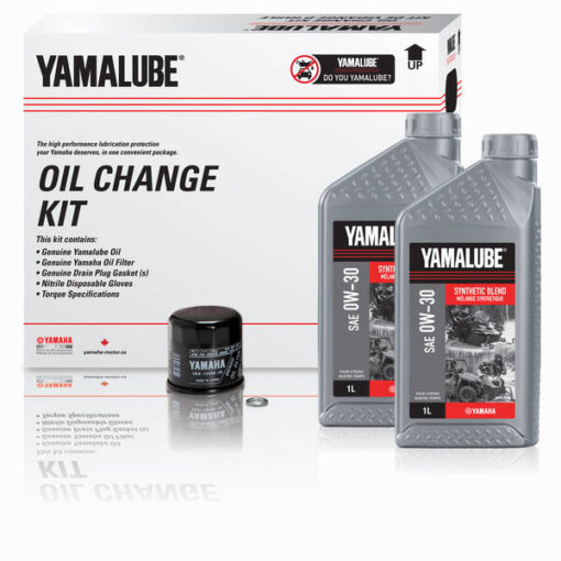 YAMALUBE® 0W-30 SYNTHETIC BLEND OIL CHANGE KIT - ATV (3 L)
