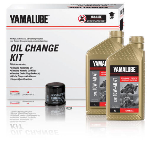 YAMALUBE® 10W-40 4T PERFORMANCE SYNTHETIC OIL CHANGE KIT - MC (1 L)